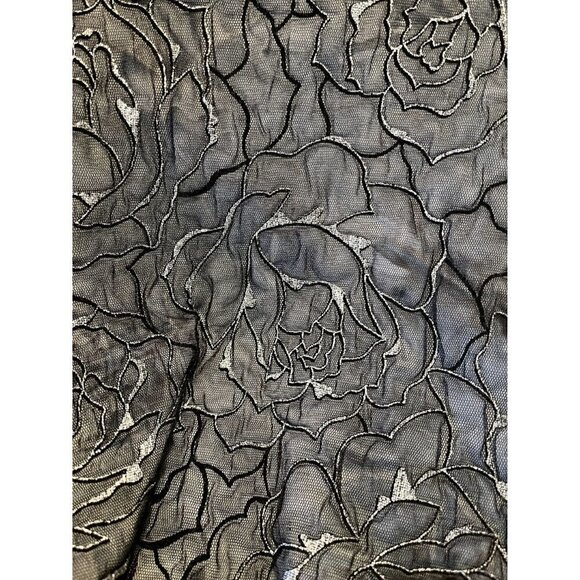 Women's Coldwater Creek Dark Gray and Sparkly Silver Short Jacket. Size PXL - Picture 3 of 4